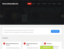 Tablet Screenshot of metromediaworks.com